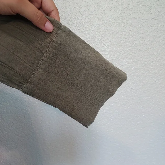 James Perse Olive Green Casual Top Size 1 - Picture 7 of 14